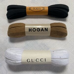 Designer Shoe Laces Set - Black, Brown, White